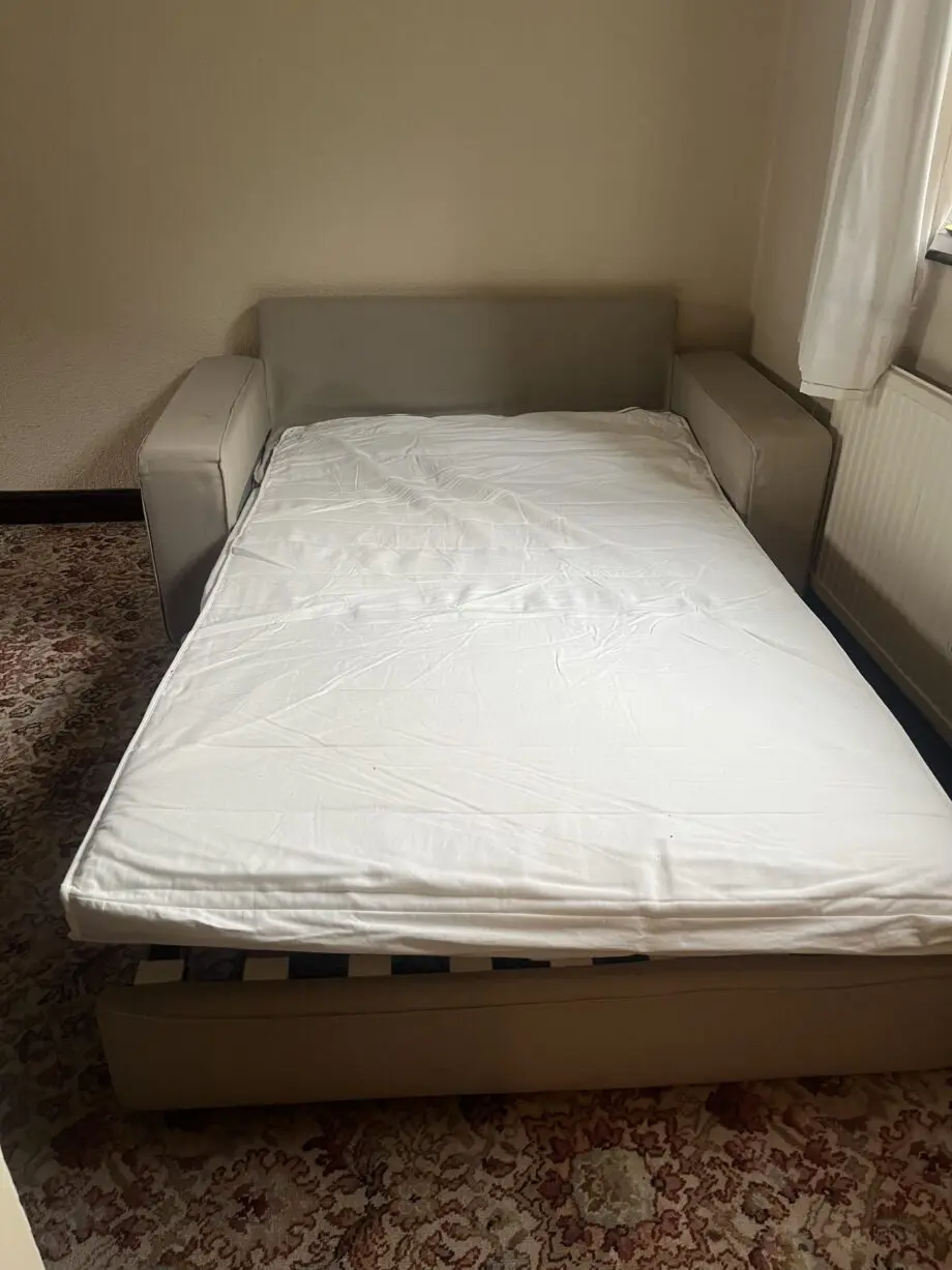 Oatmeal 2 seater sofa bed
