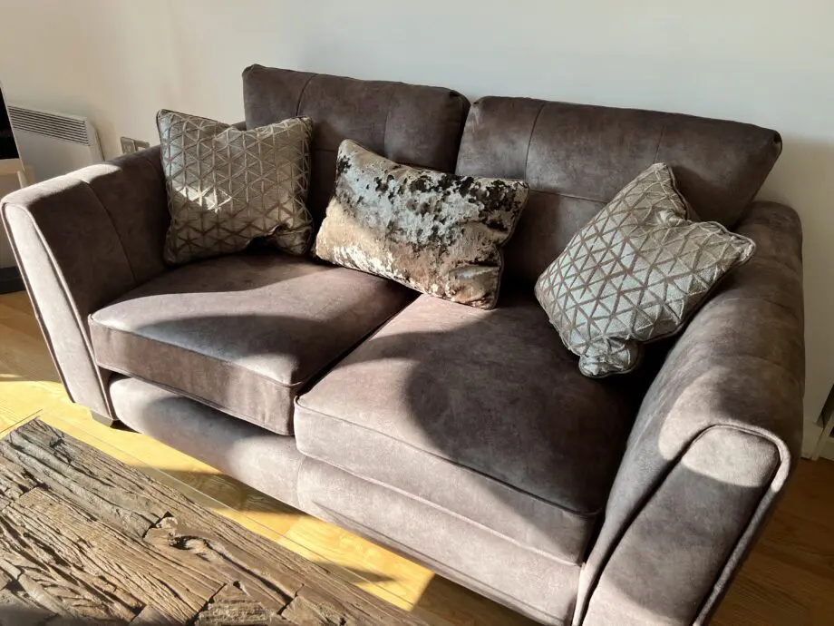 Furniture Village Ariana Dapple chocolate Sofas - 4 and 2 seaters sofas