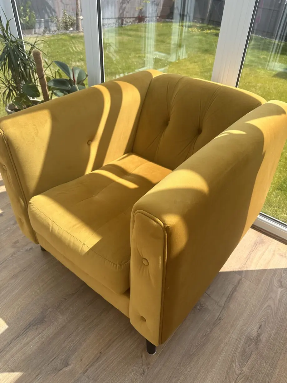 Sofology Summerford armchair Mustard color