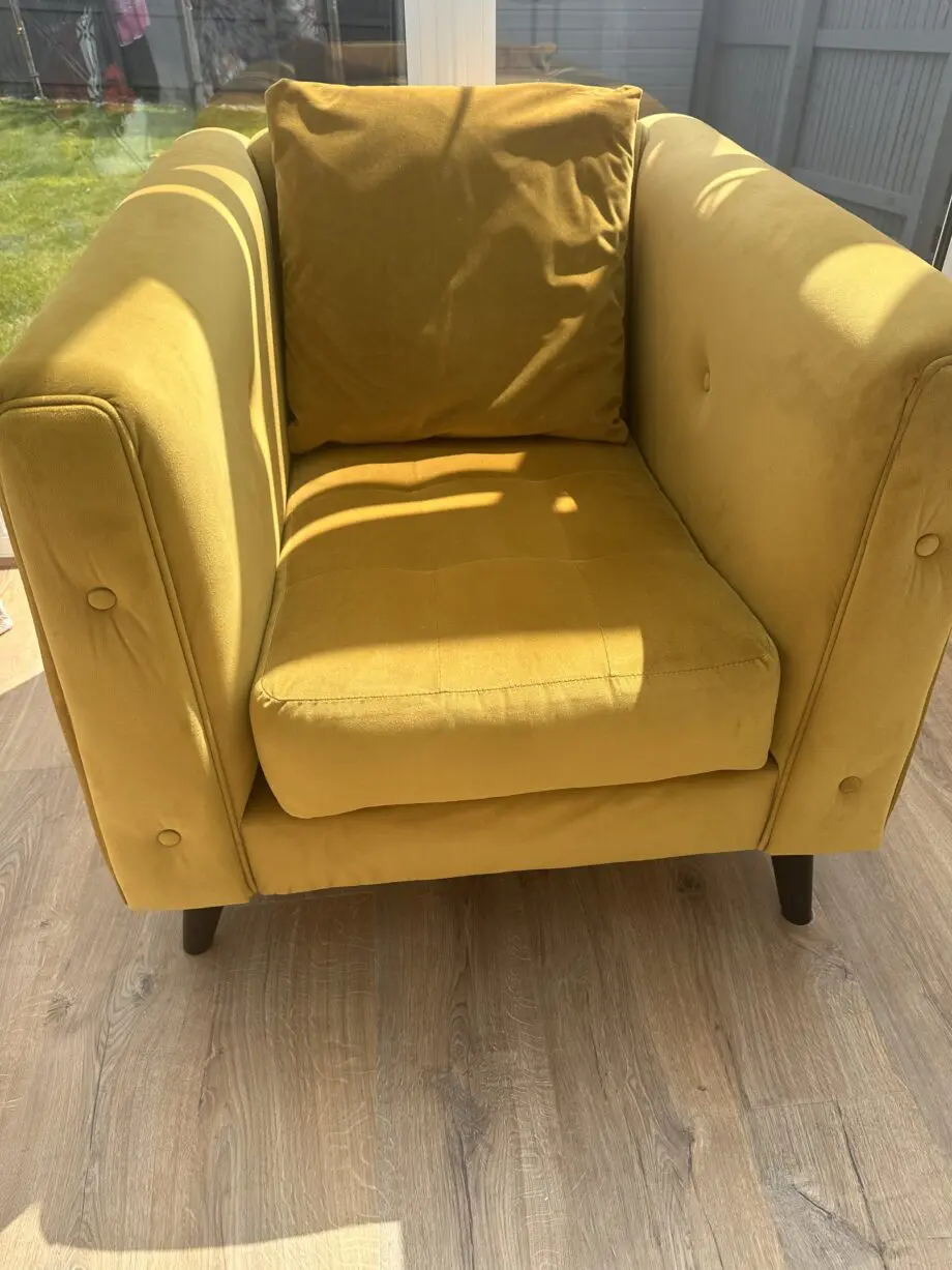 Sofology Summerford armchair Mustard color