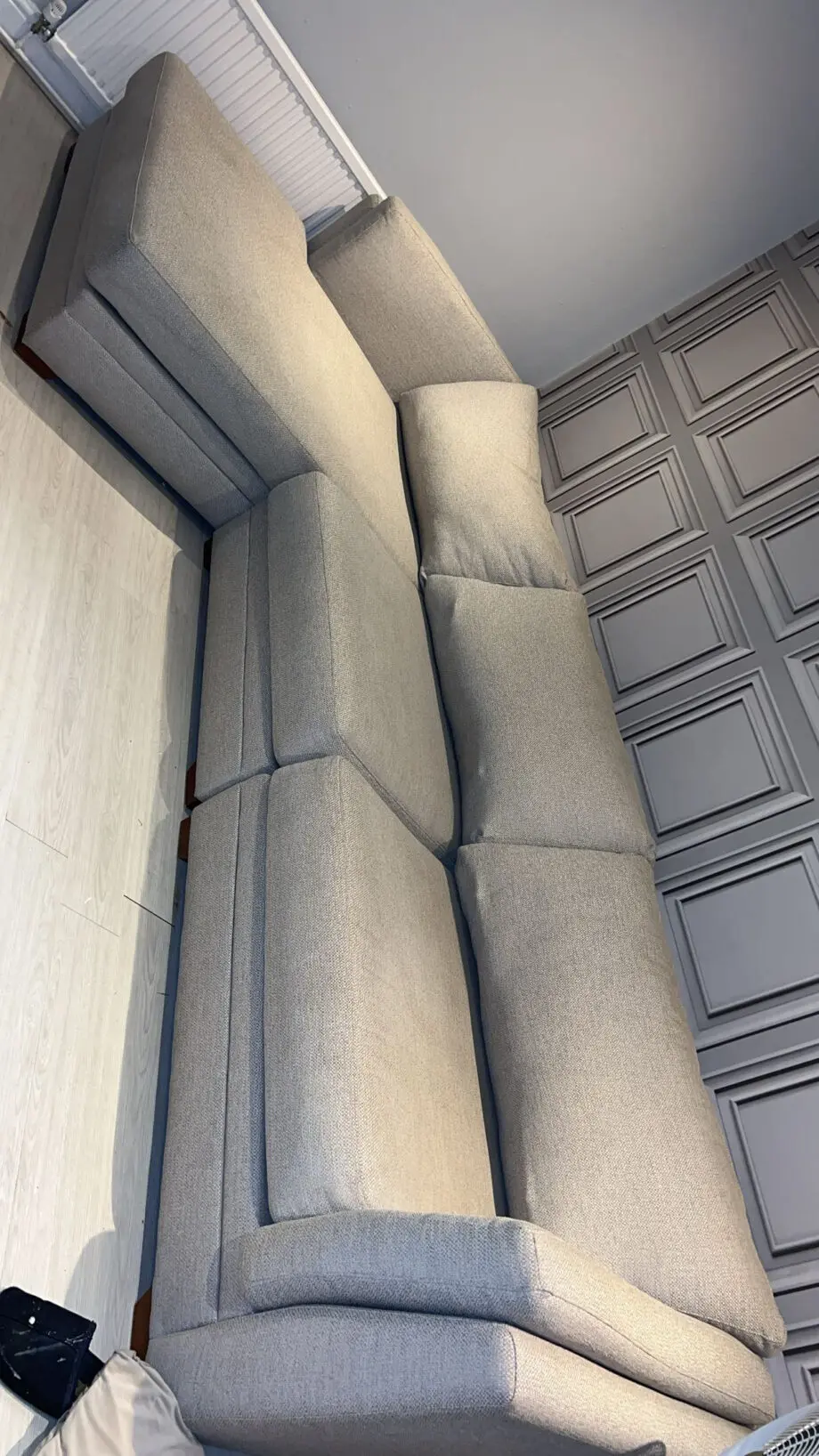 DFS long 3 seater beach corner sofa