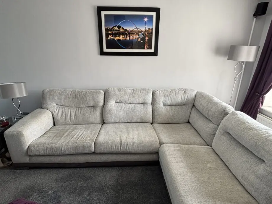 SCS light grey corner sofa
