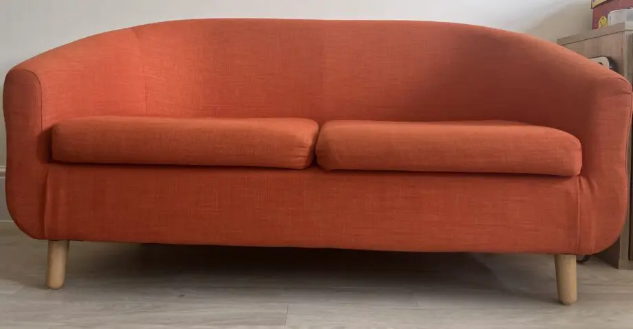 Rust orange sofa MADE