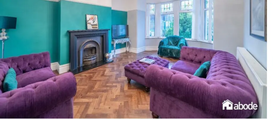 Debenhams set -purple - chesterfield set