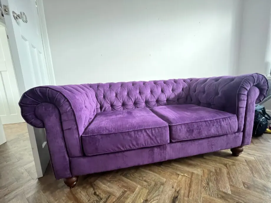 Debenhams set -purple - chesterfield set