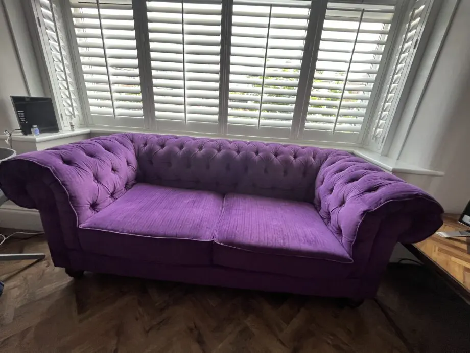 Debenhams set -purple - chesterfield set