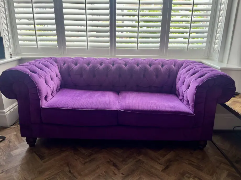 Debenhams set -purple - chesterfield set