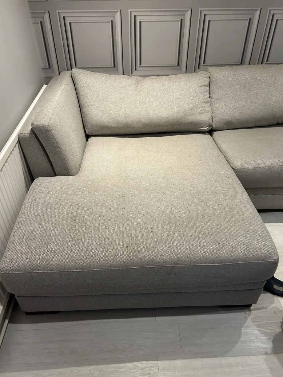 DFS long 3 seater beach corner sofa