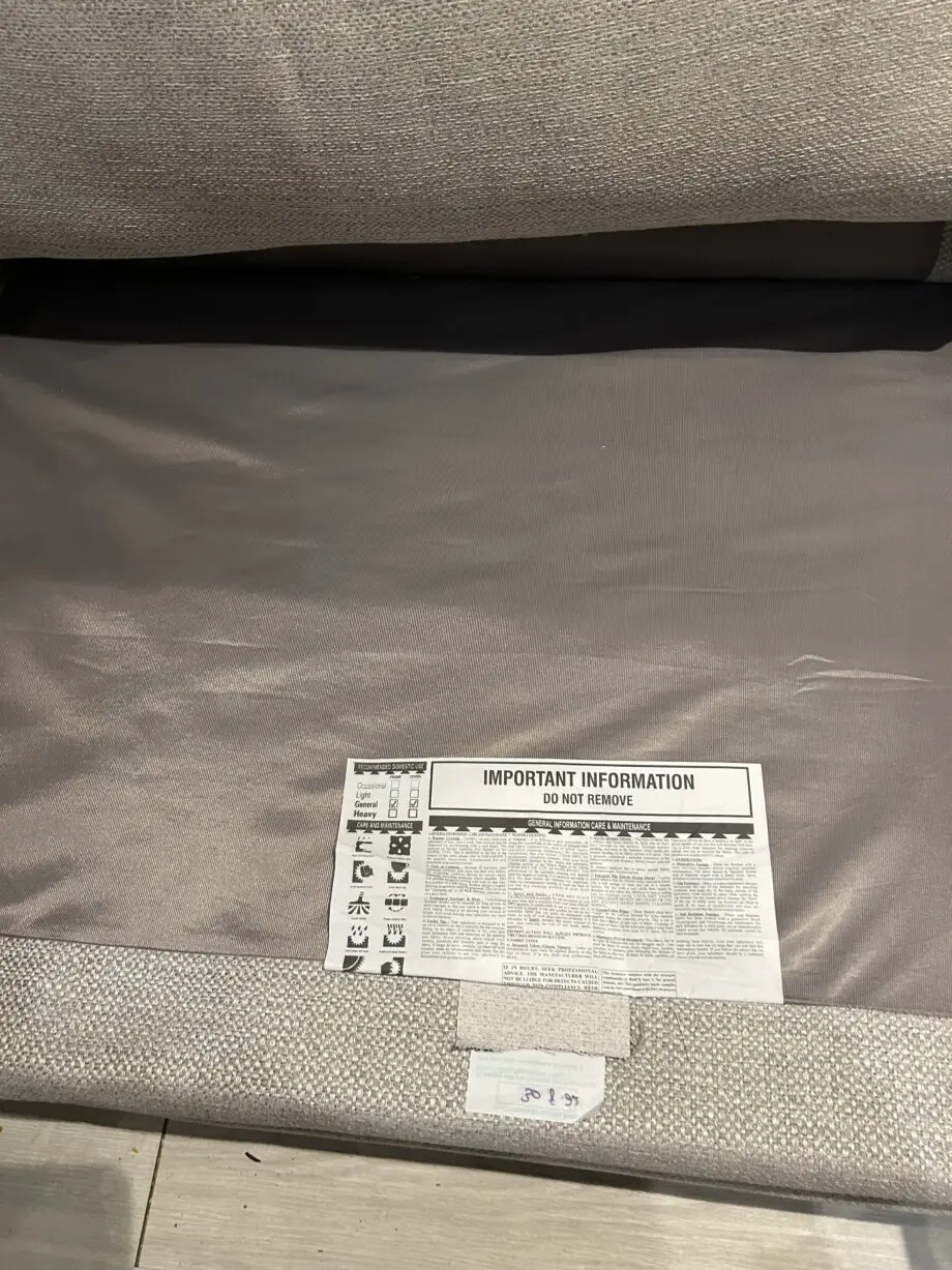 DFS long 3 seater beach corner sofa