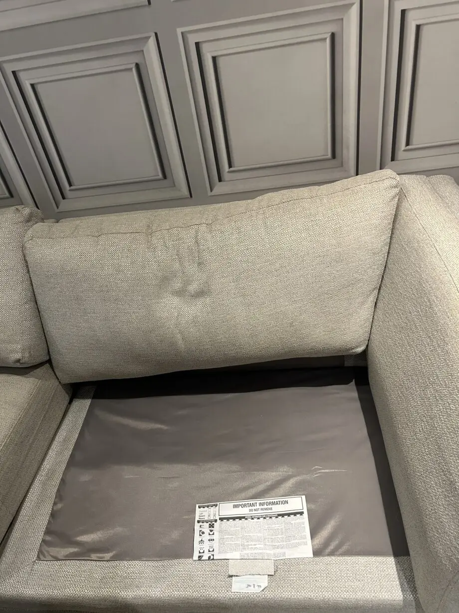 DFS long 3 seater beach corner sofa