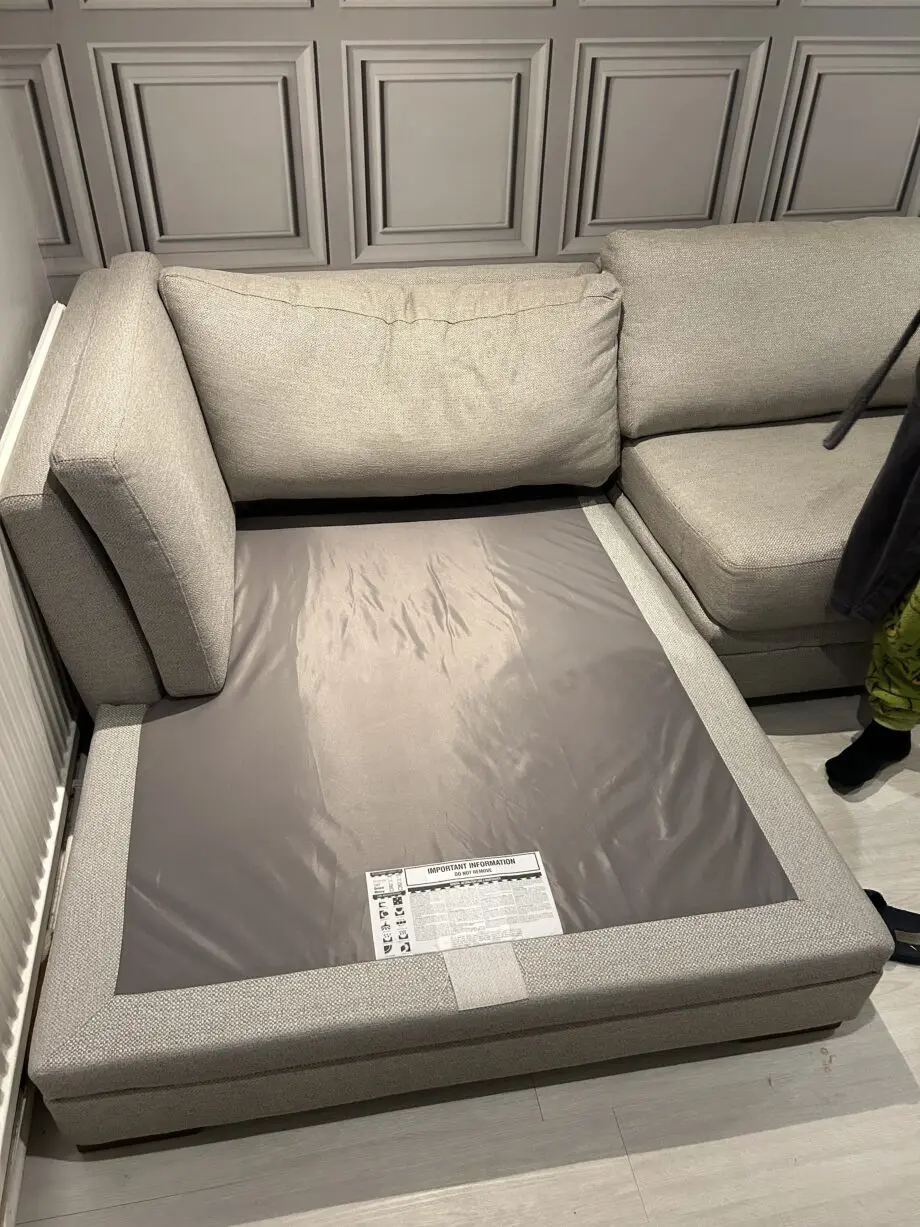 DFS long 3 seater beach corner sofa