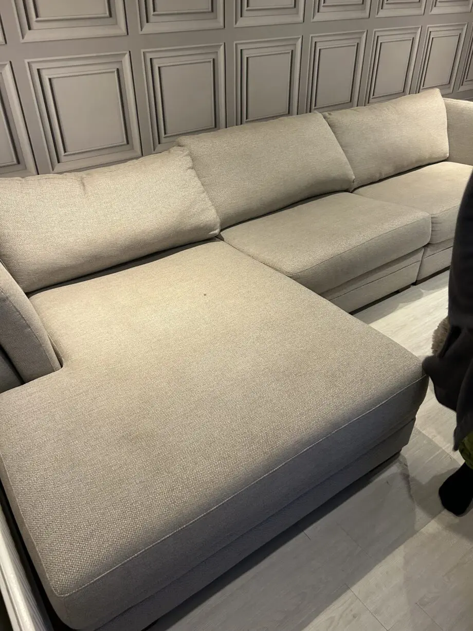 DFS long 3 seater beach corner sofa