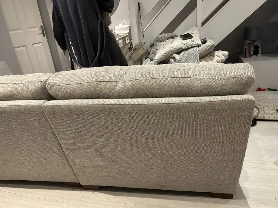 DFS long 3 seater beach corner sofa