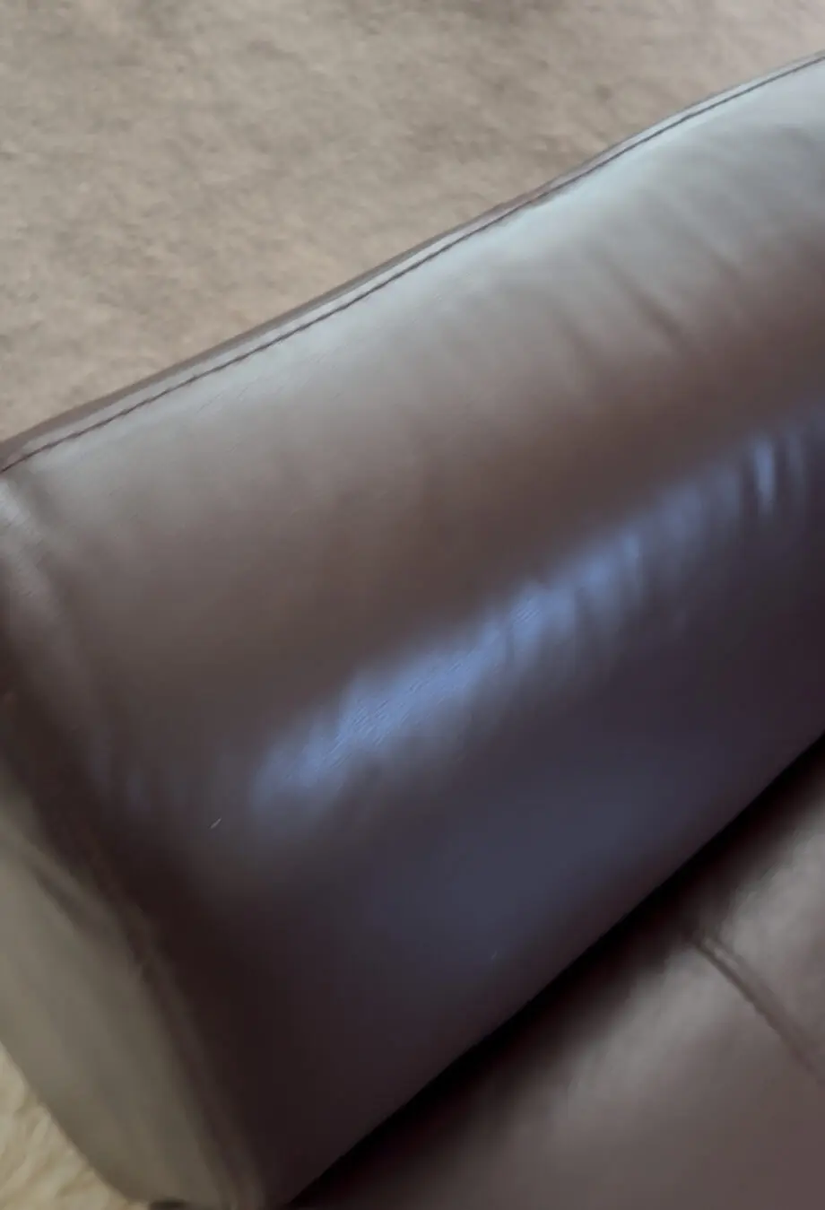 Brown Leather DFS Hardy 3 seater sofa and arm chair