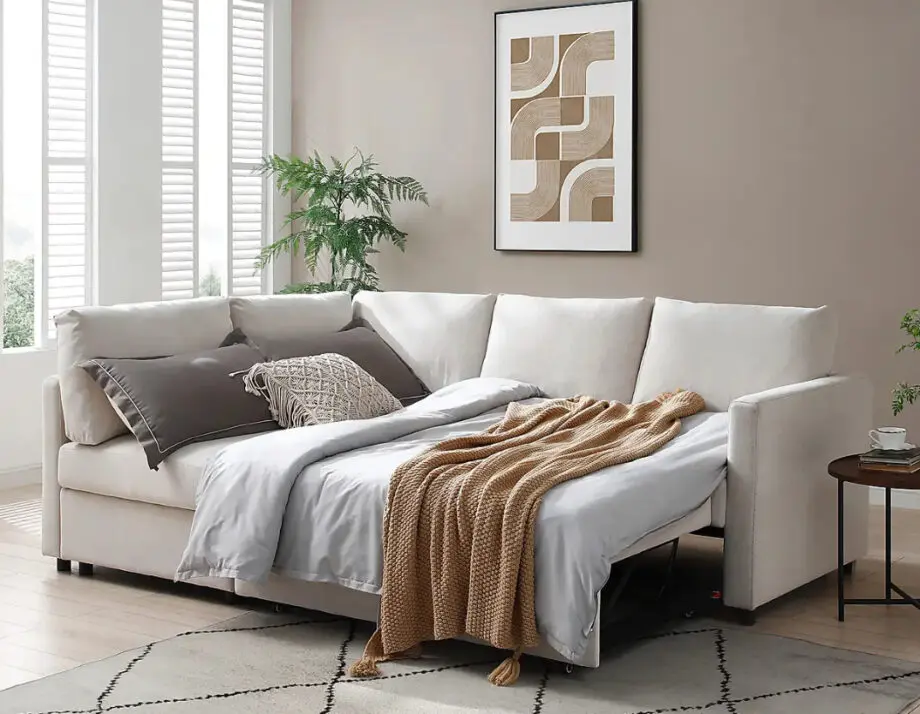 Corner Sofabed Natural