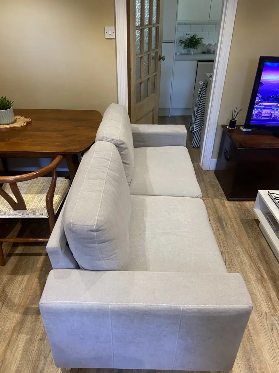 Furniture And Choice: Baltimore 3 Seater Sofa, Dove Grey Classic Plush Fabric