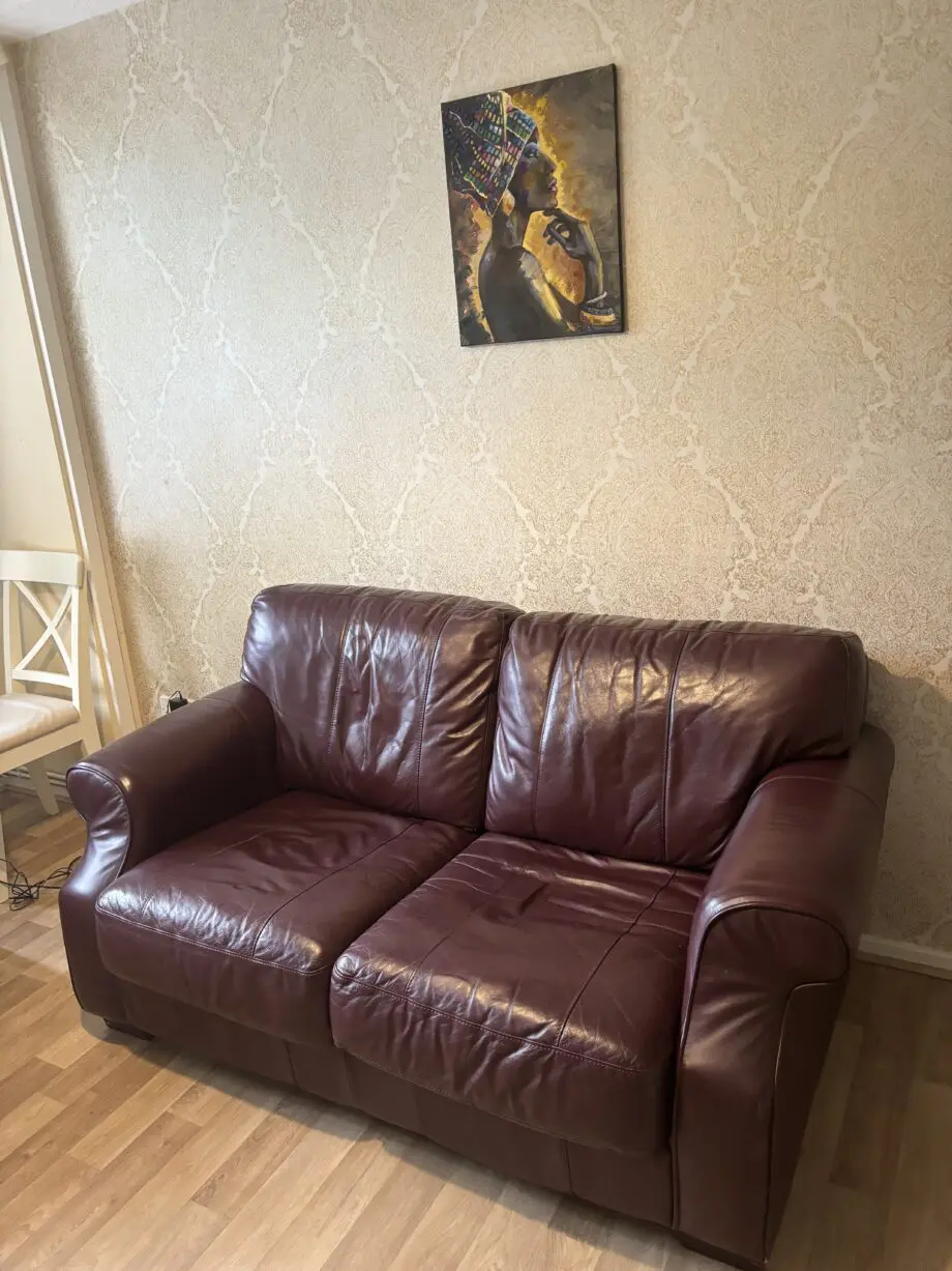 Brown 2 Seater Sofa