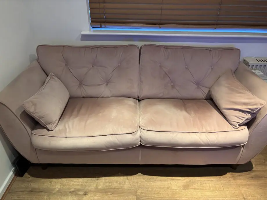 DFS Blush pink sofa