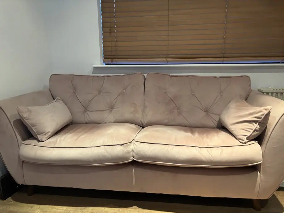 DFS Blush pink sofa