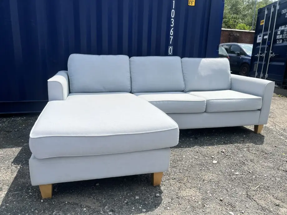 Blue L Shape Corner Sofa
