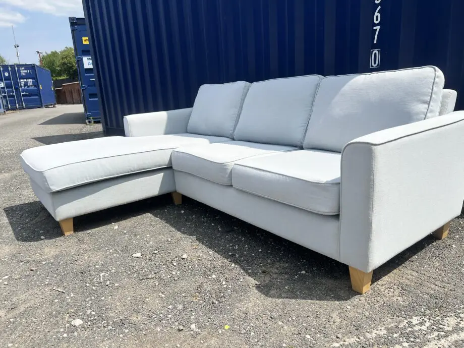 Blue L Shape Corner Sofa