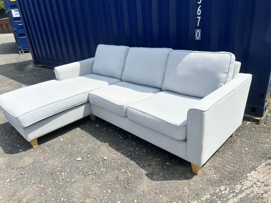 Blue L Shape Corner Sofa