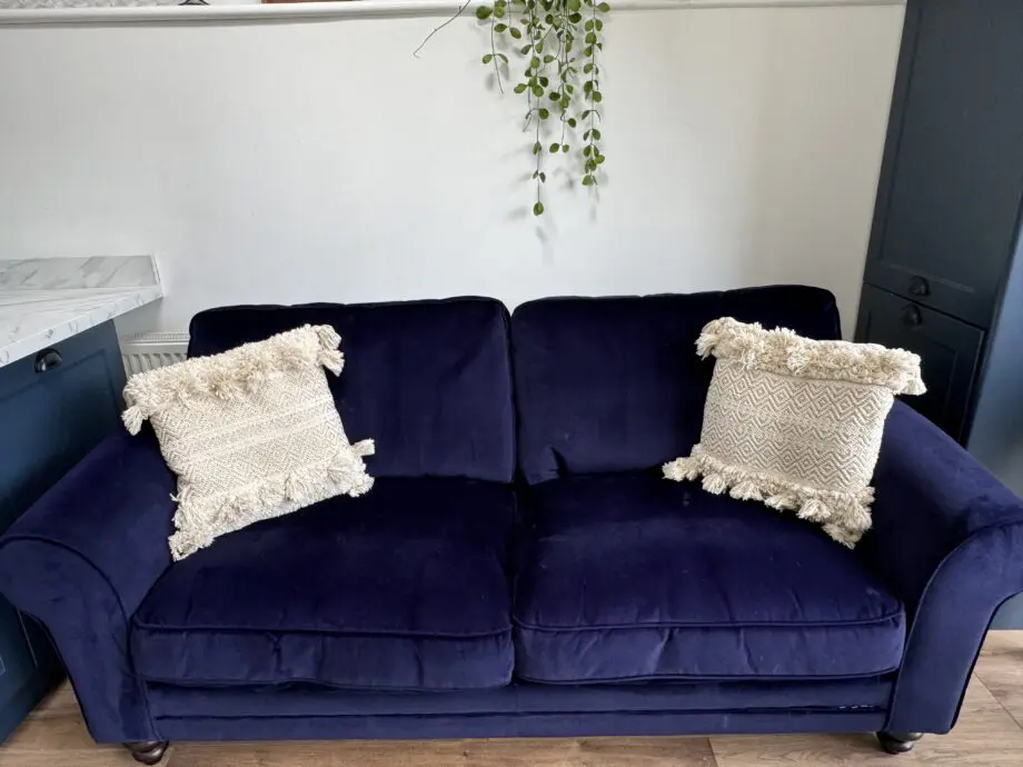 DFS Saskia 3 Seater Sofa in blue