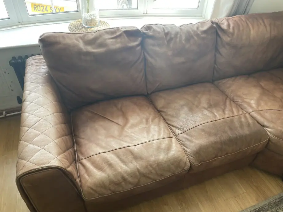 Sofology Mazzini Utah Tan Leather 2 Corner 2 Sofa