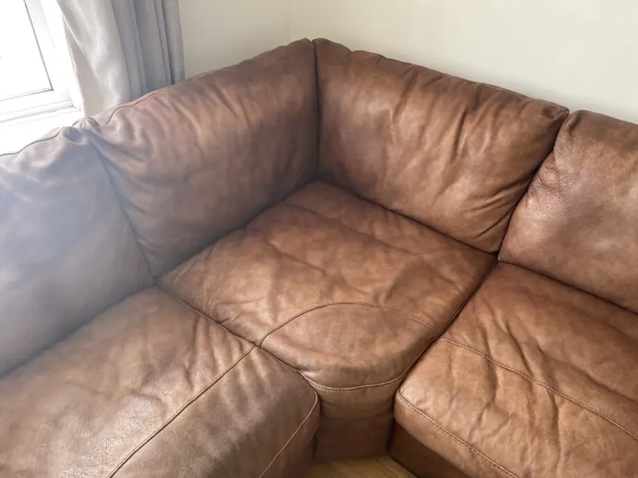 Sofology Mazzini Utah Tan Leather 2 Corner 2 Sofa