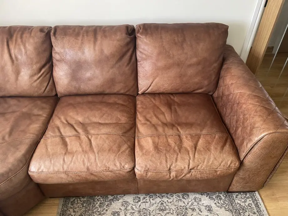 Sofology Mazzini Utah Tan Leather 2 Corner 2 Sofa