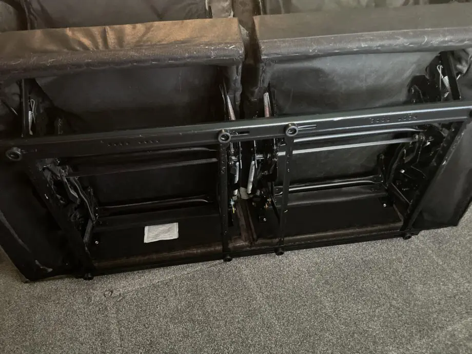 2x 2 seater reclining sofas