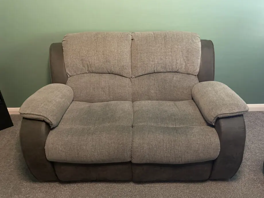 2x 2 seater reclining sofas