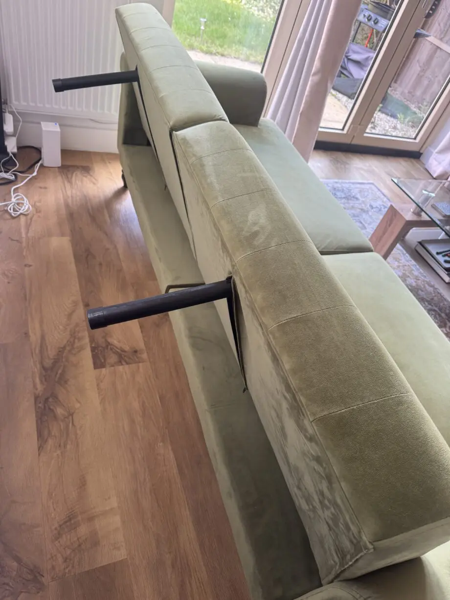 Daals Hanney 3-Seater Chesterfield, 3-Seats/1.5 Bed - Moss Green Velvet