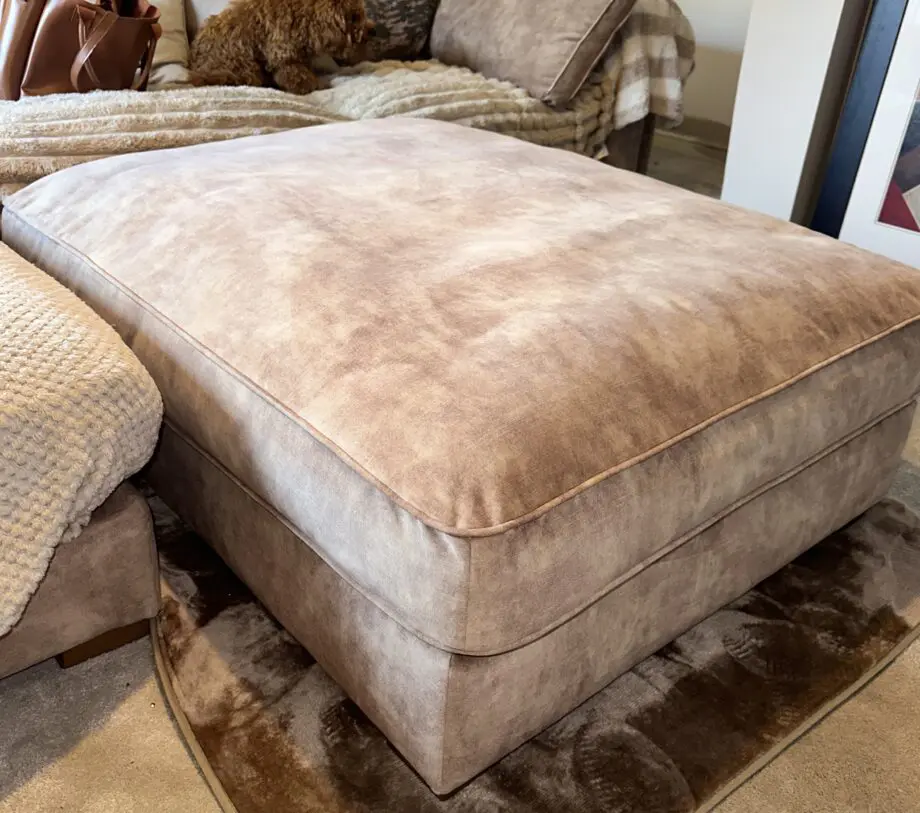 Sofology Designer XL Footstool in Lucerne Champagne