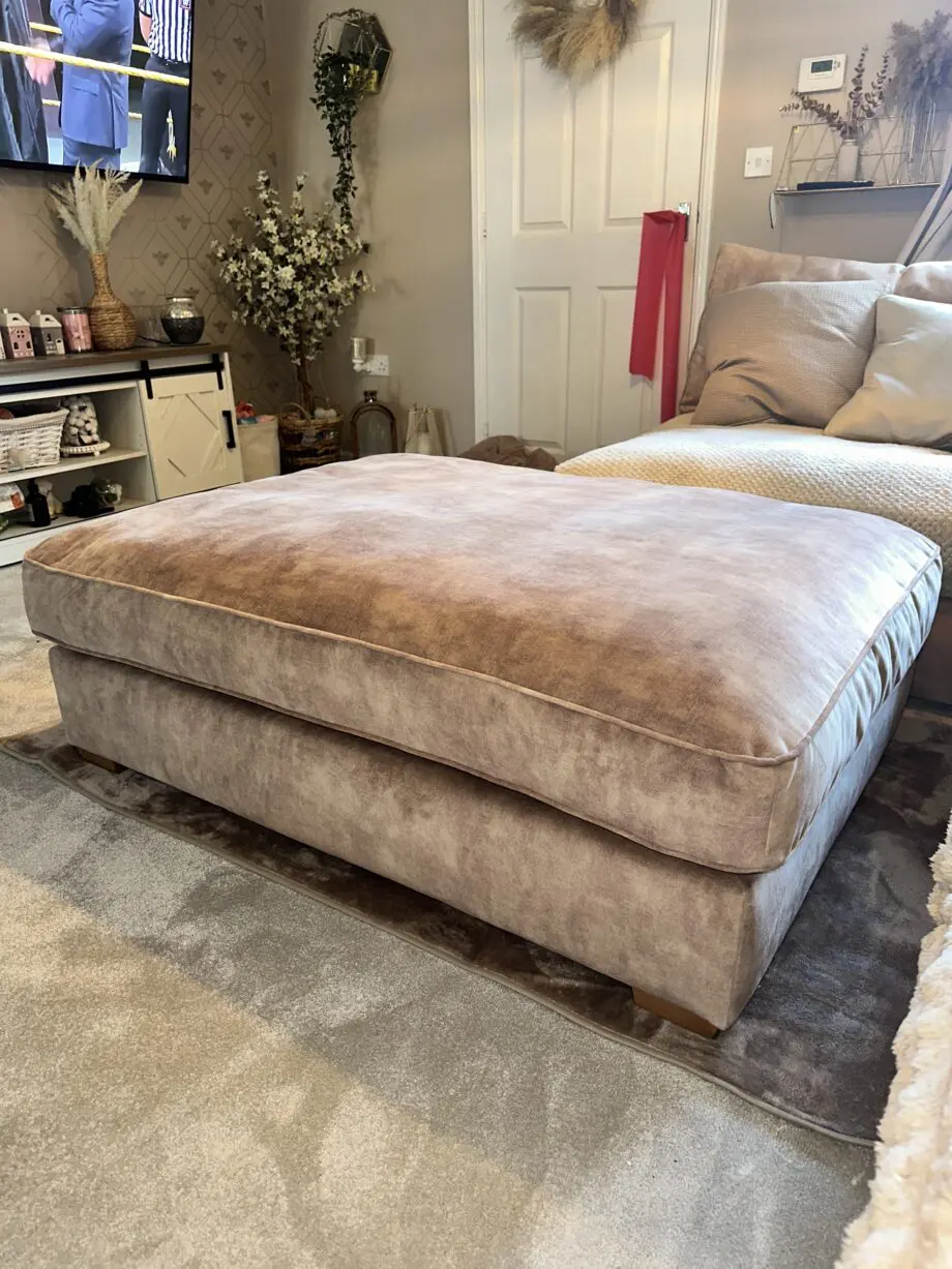 Sofology Designer XL Footstool in Lucerne Champagne