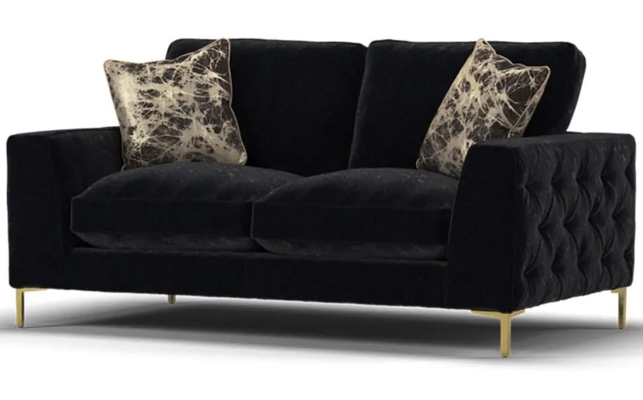 Rococo 2 Seater Sofa/ Full Back/ Foam Seat And Love Seat