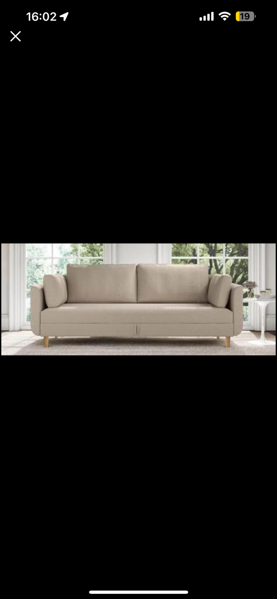 Sorrento Natural Weave Double Sofa Bed