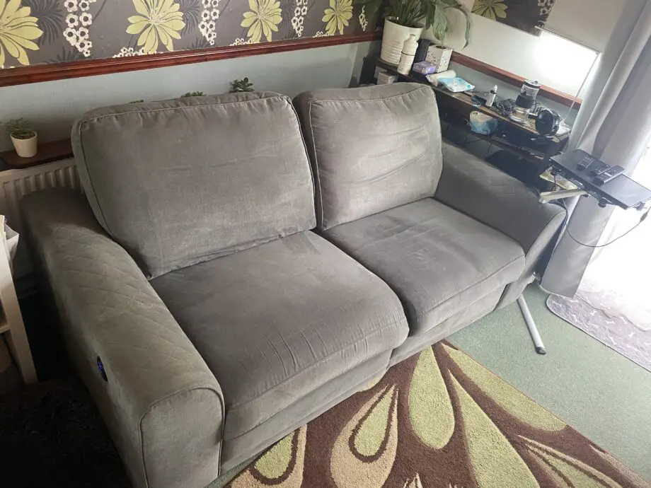 Dfs grey Orka recliner 3 Seater Sofa