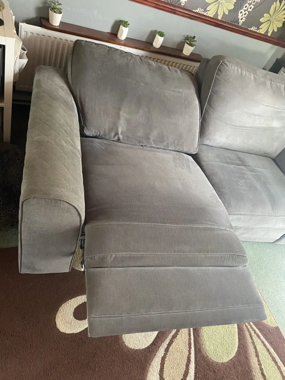 Dfs grey Orka recliner 3 Seater Sofa