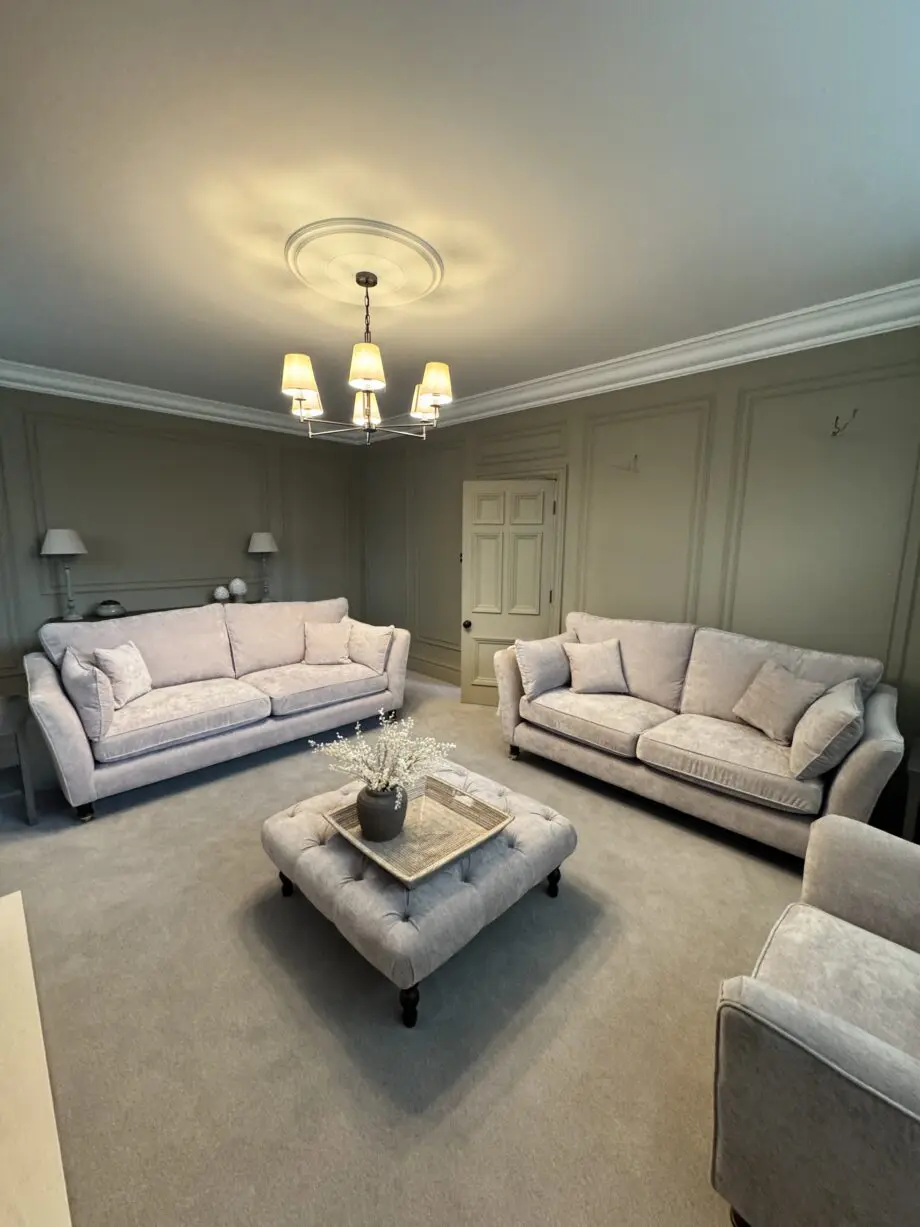 Longton Furniture 4 piece Sofa Set , Harlem Stone (Mink)