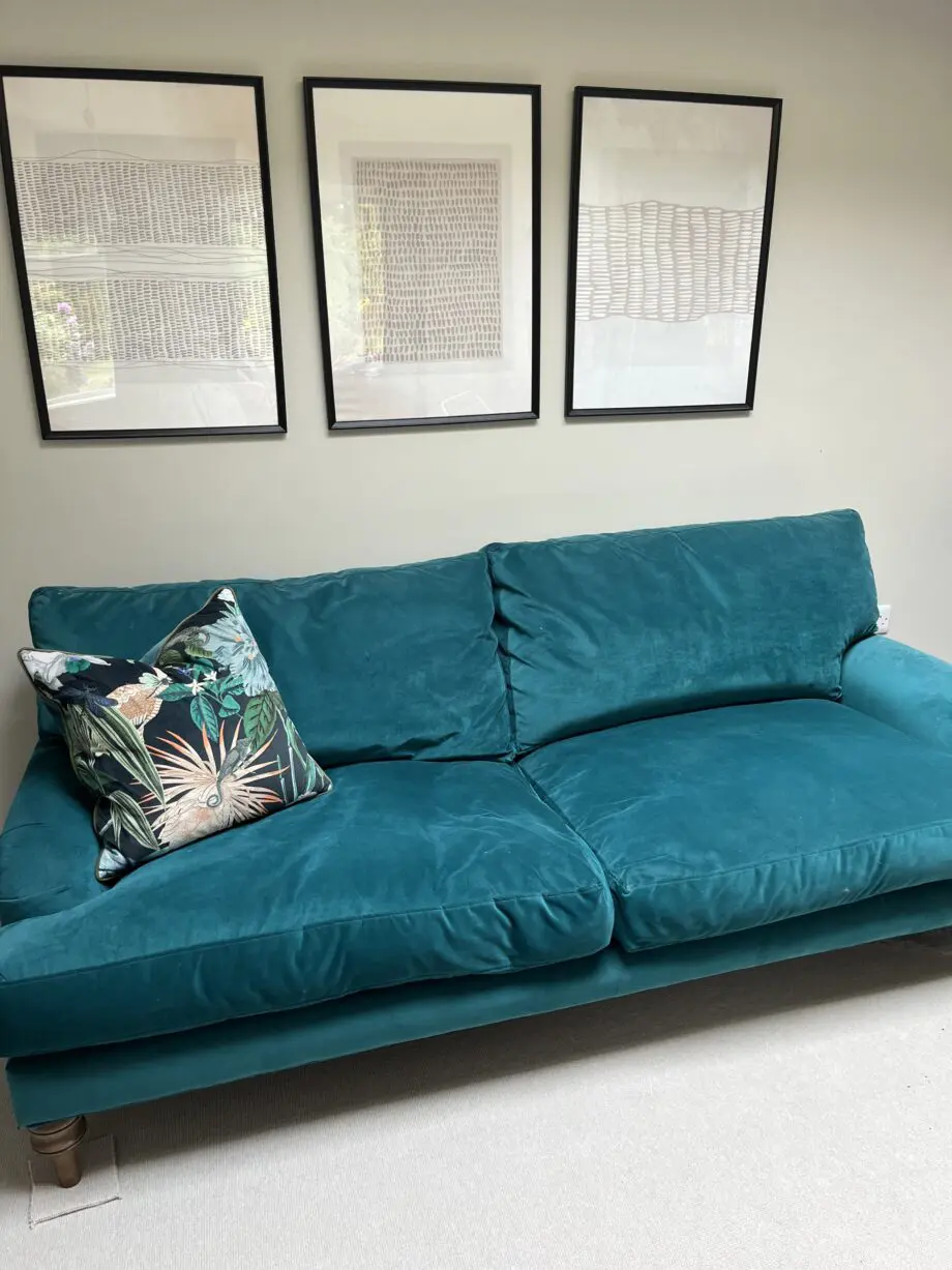 The Lounge Co 3 Seater sofa- family friendly fabric