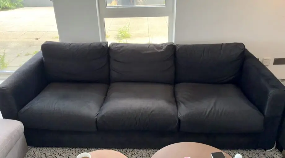 Ikea Black 3 seater sofa