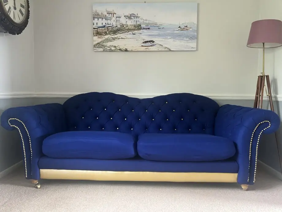 Sofa Brittania DFS limited olimpic games edition newly upholstered
