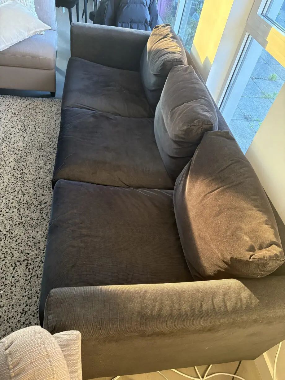 Ikea Black 3 seater sofa