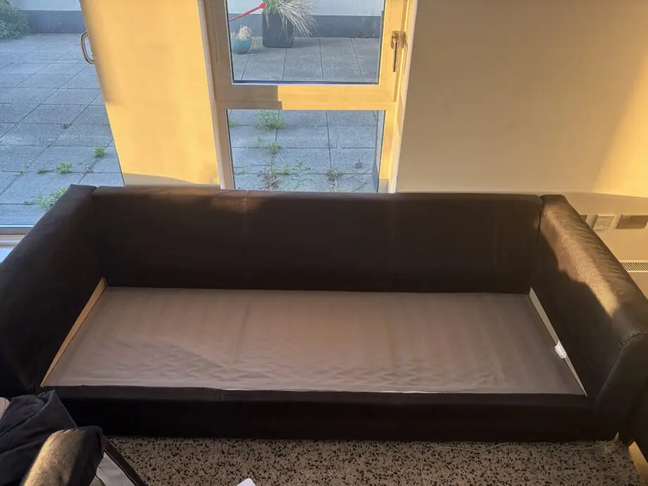 Ikea Black 3 seater sofa