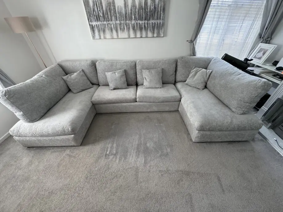 Grey 8 seater u shape sofa
