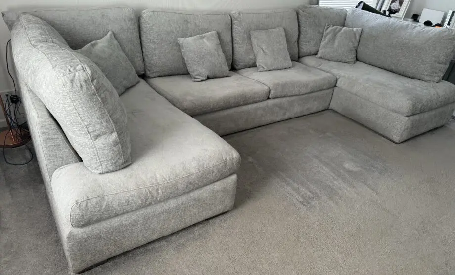 Grey 8 seater u shape sofa