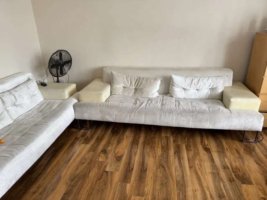 Cream 6 seater sofa 3+2+1