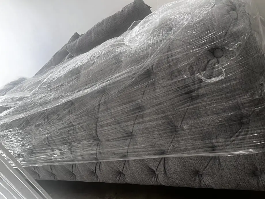 Grey Wayfair upholstered sofa