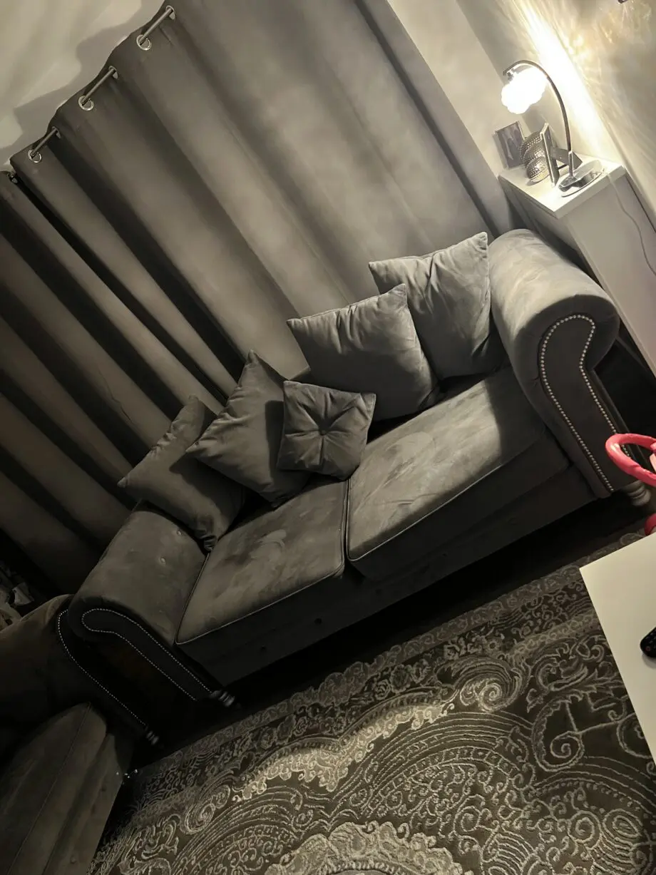 3 seater Charcoal Chesterfield Sofas